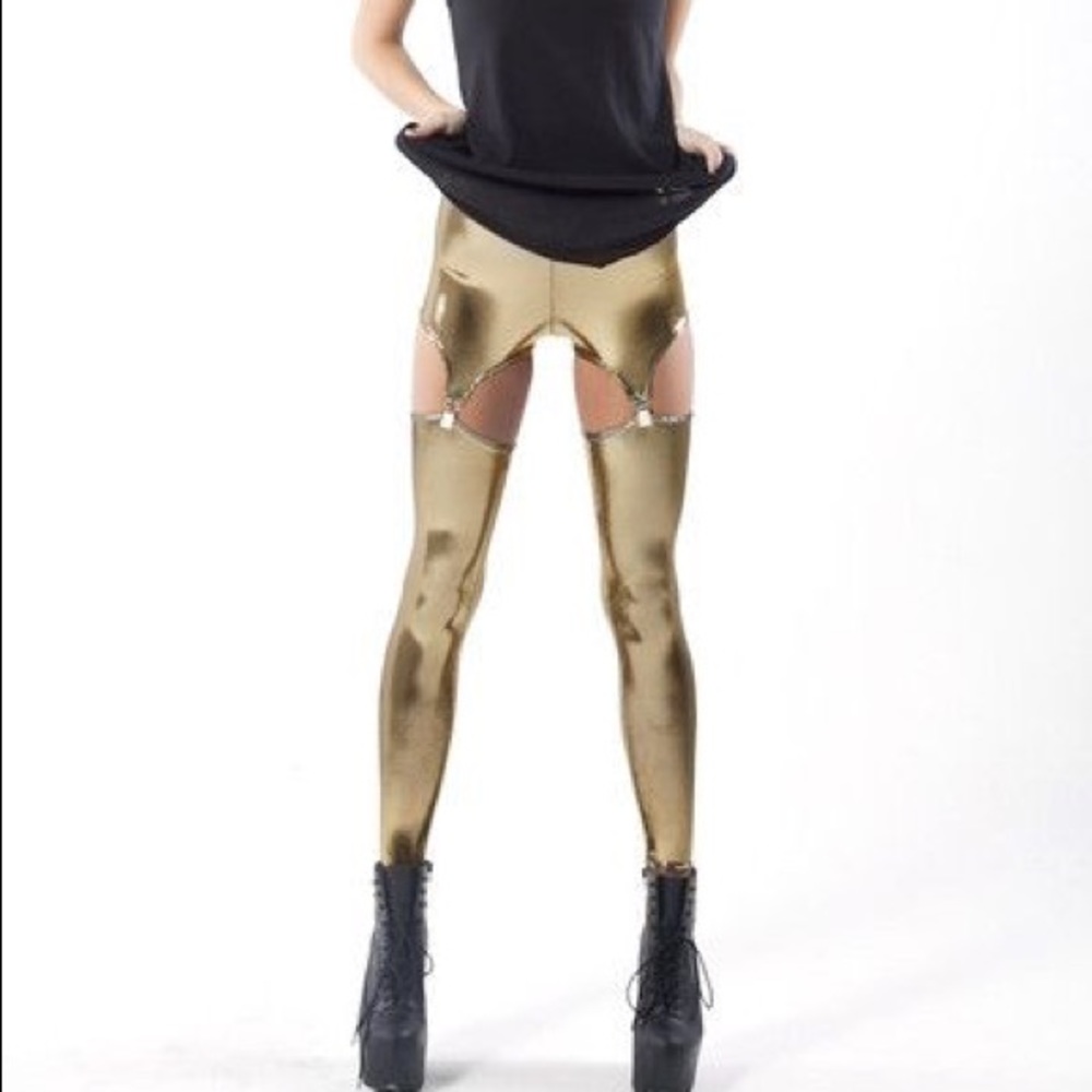 Blackmilk Liquid Gold Suspender Leggings